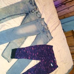 Hollister and Jordach jeans 1 Avia workout crop pants